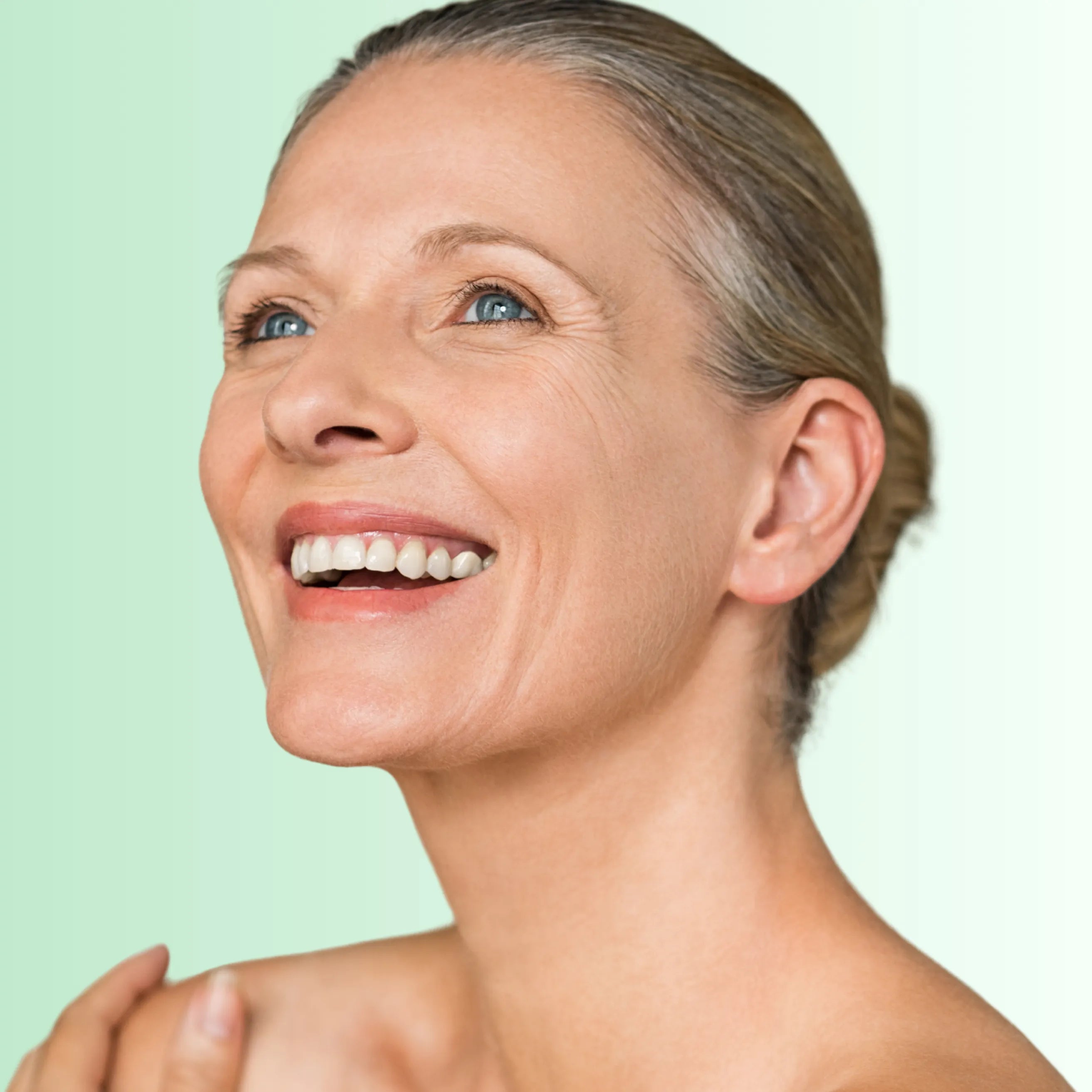 happy woman with no melasma