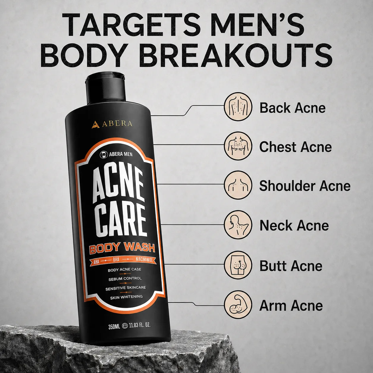 Gel de baño para el acné para hombres