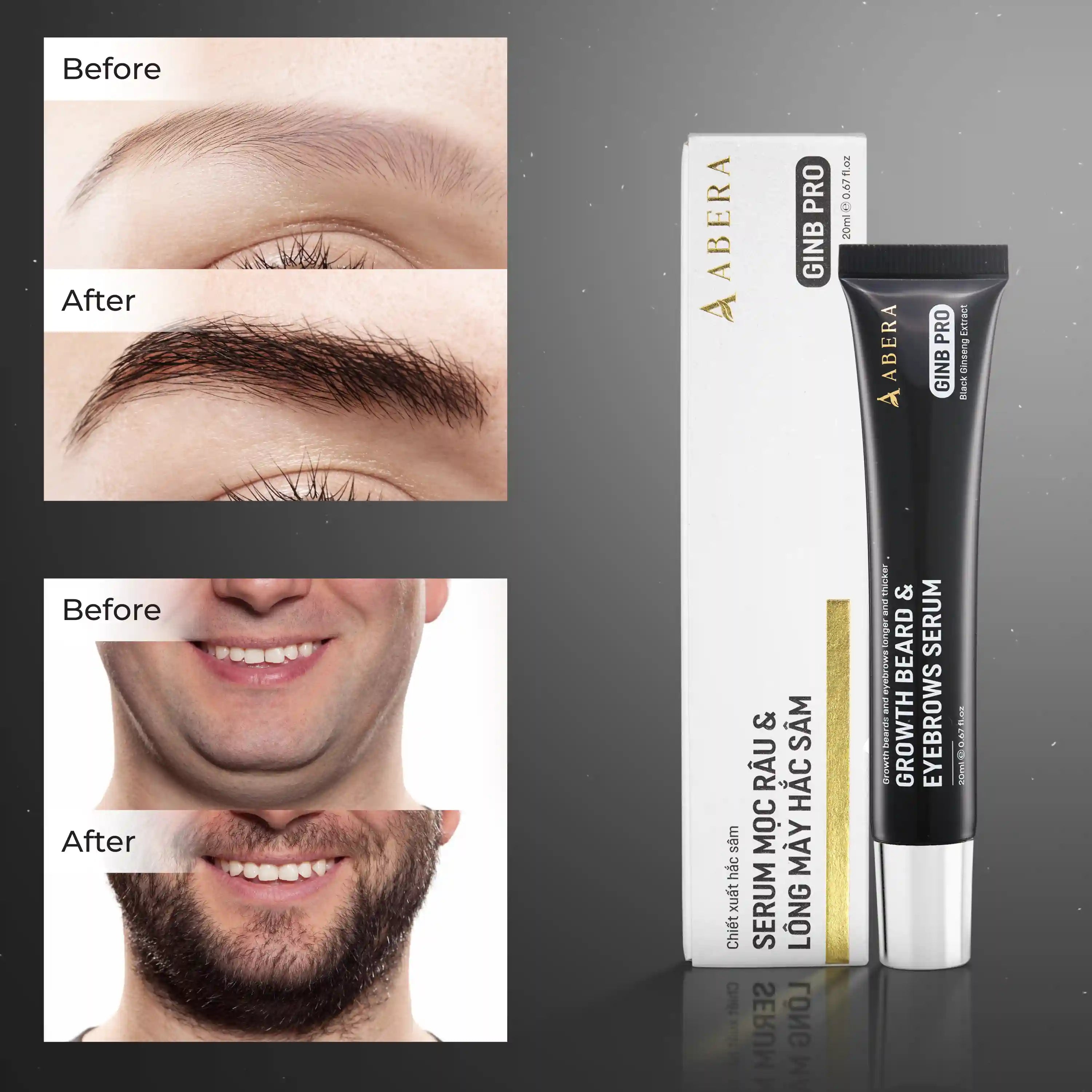 ABERA Ginb Eyebrow Growth Serum for Women & Men